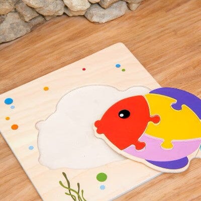 Puzzle en Bois - PuzzlePals™ - Poisson - Bébé féérique